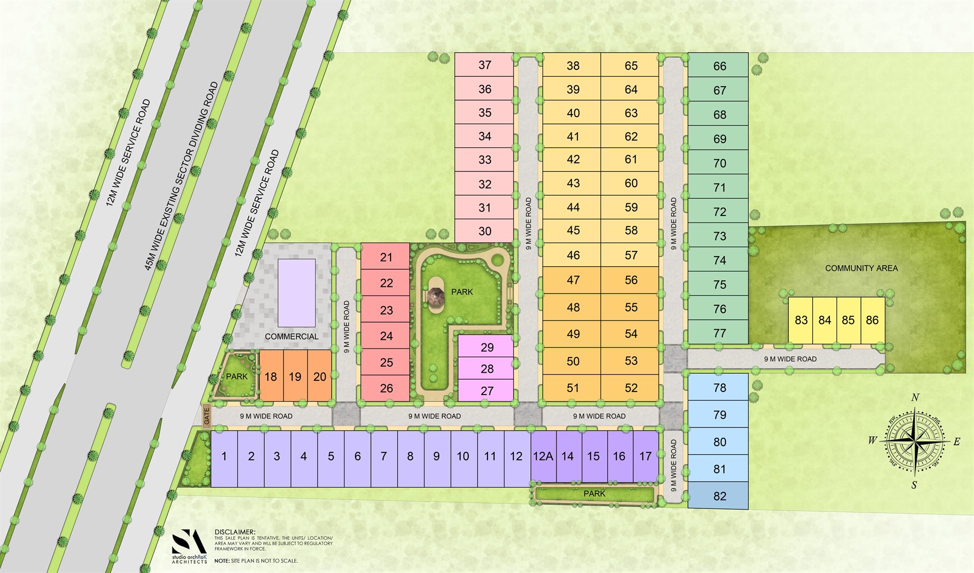 Deendayal Jan Awas Yojna sale and layout plan